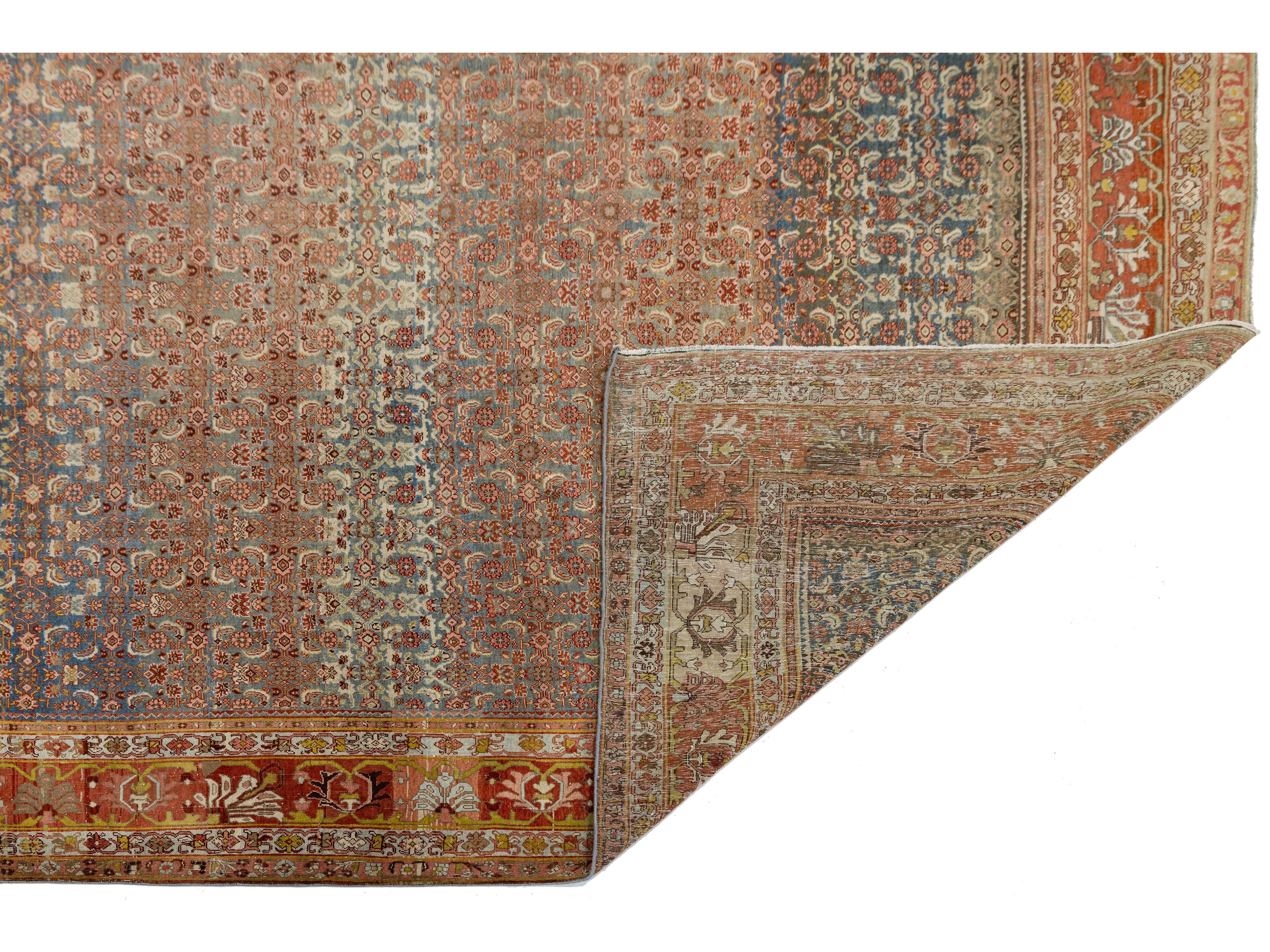 Modern Bidjar Wool Rug 9 X 12