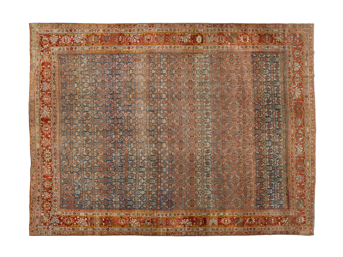 Antique Bidjar Wool Rug 9 X 12