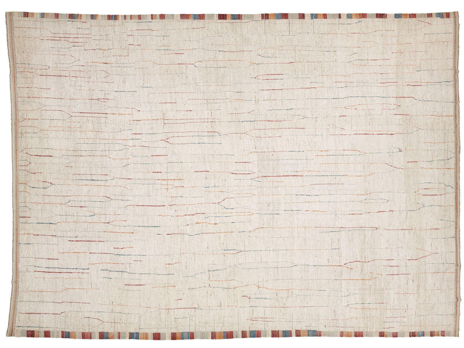 Modern Moroccan Wool Rug 15 X 20