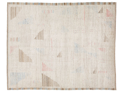 Modern Moroccan Wool Rug 12 X 15