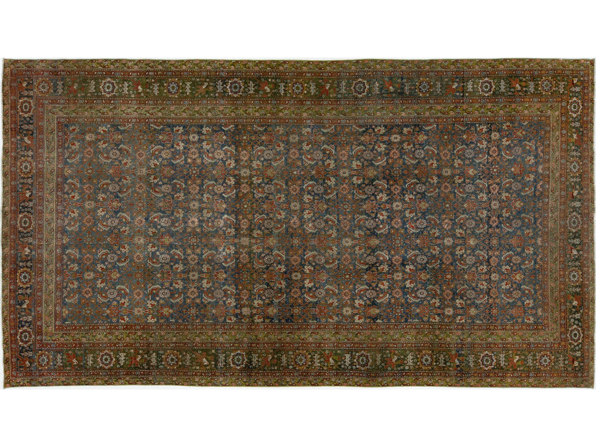 Antique Malayer Wool Rug 7 X 12