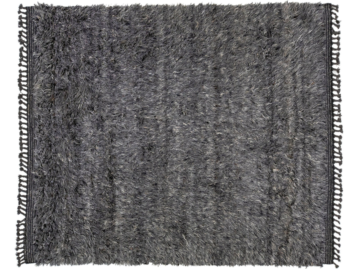 Modern Moroccan Wool Rug 8 X 10