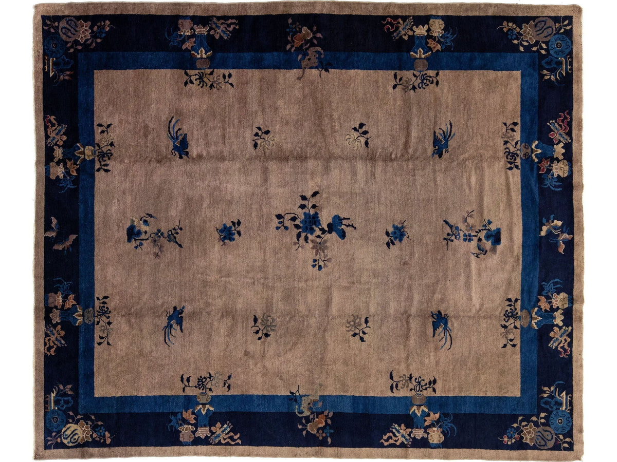 Antique Art Deco Chinese Rug 8 X 10