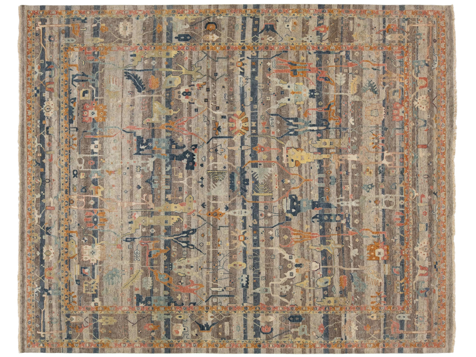 Modern Bidjar Wool Rug 12 X 15