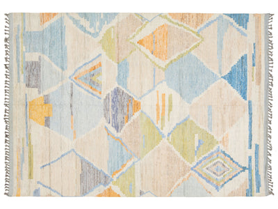 Modern Moroccan Wool Rug 9 X 13