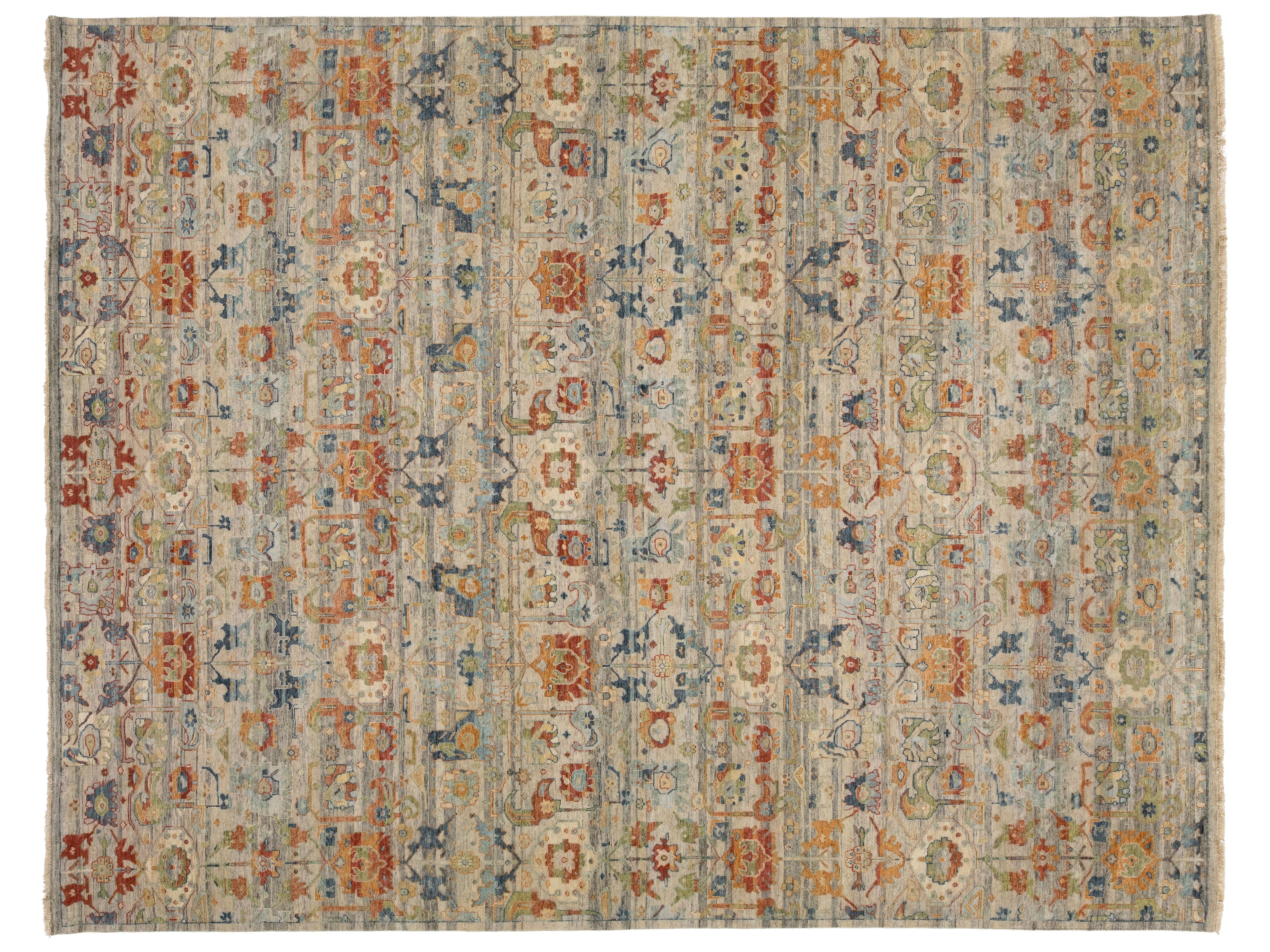 Modern Agra Wool Rug 12 X 15