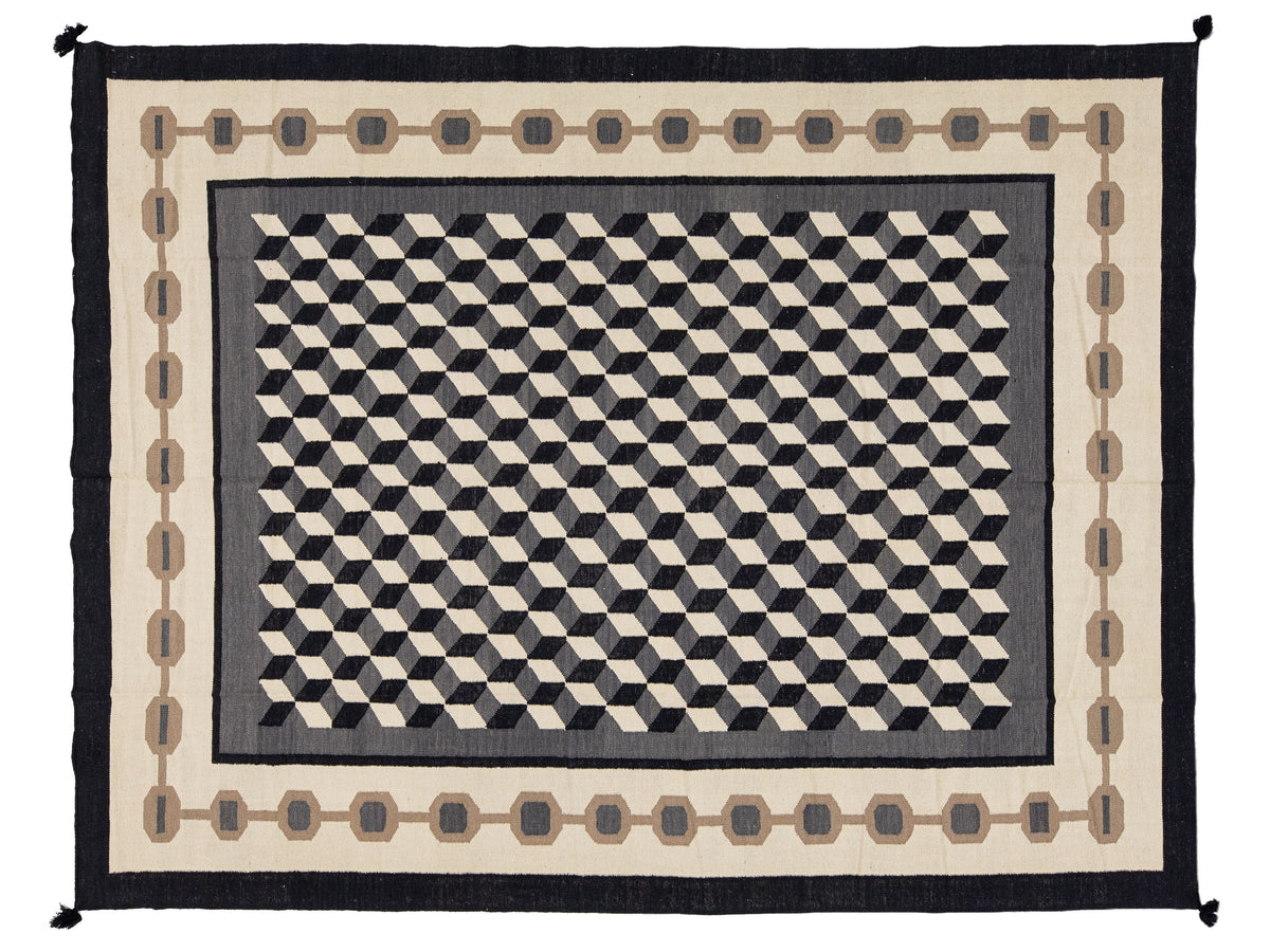 Modern Navajo Wool Rug 9 X 12