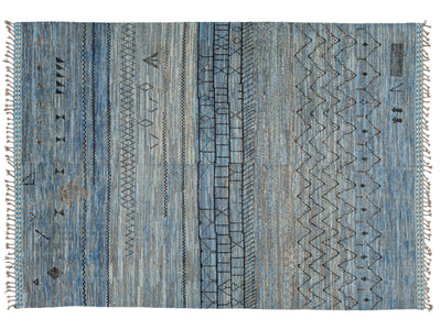 Modern Moroccan Wool Rug 9 X 13