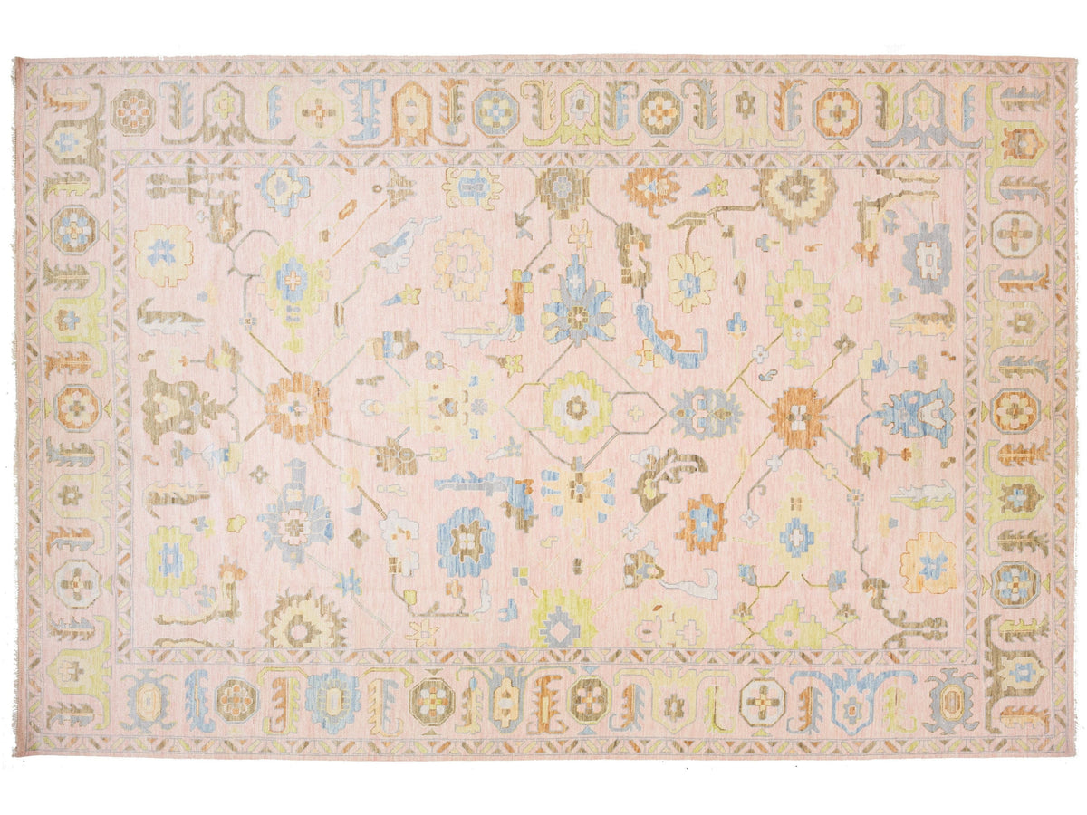Modern Oushak Wool Rug 12 X 18