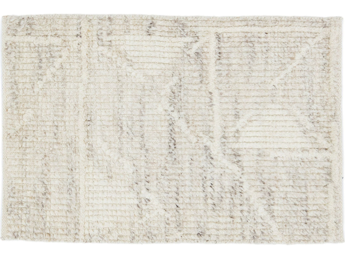 Modern Moroccan Wool Custom Rug