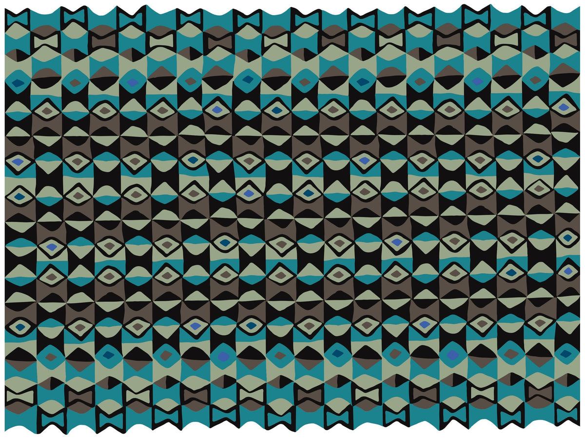 Modern Bamako 2 Wool Custom Rug