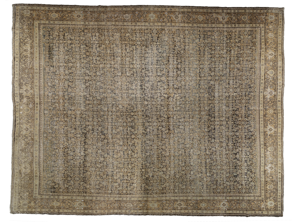 Antique Persian Mahal Wool Rug 15 X 19