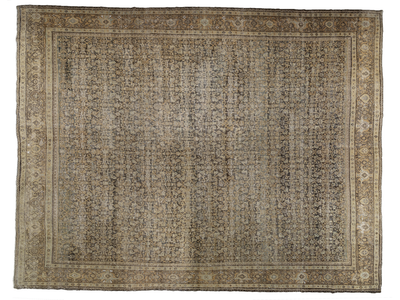 Antique Persian Mahal Wool Rug 15 X 19