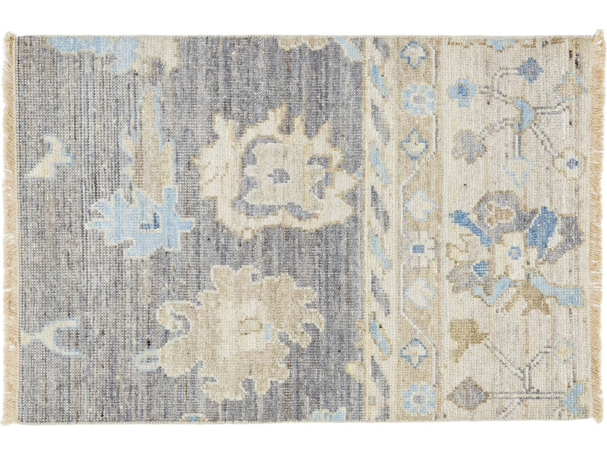 Modern Oushak Wool Custom Rug
