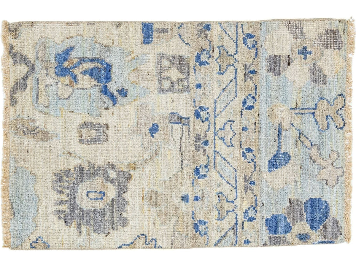 Modern Oushak Wool Custom Rug