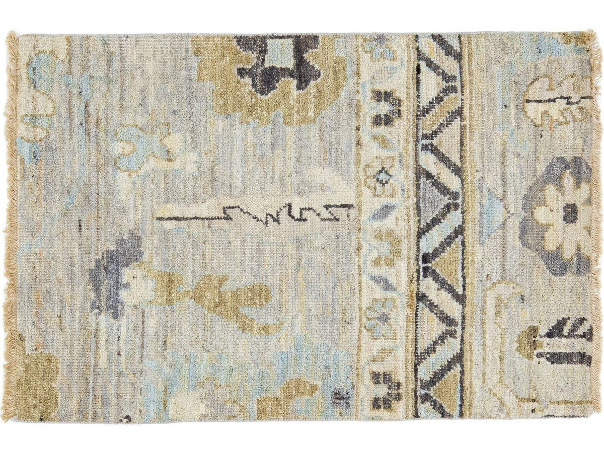 Modern Oushak Wool Custom Rug