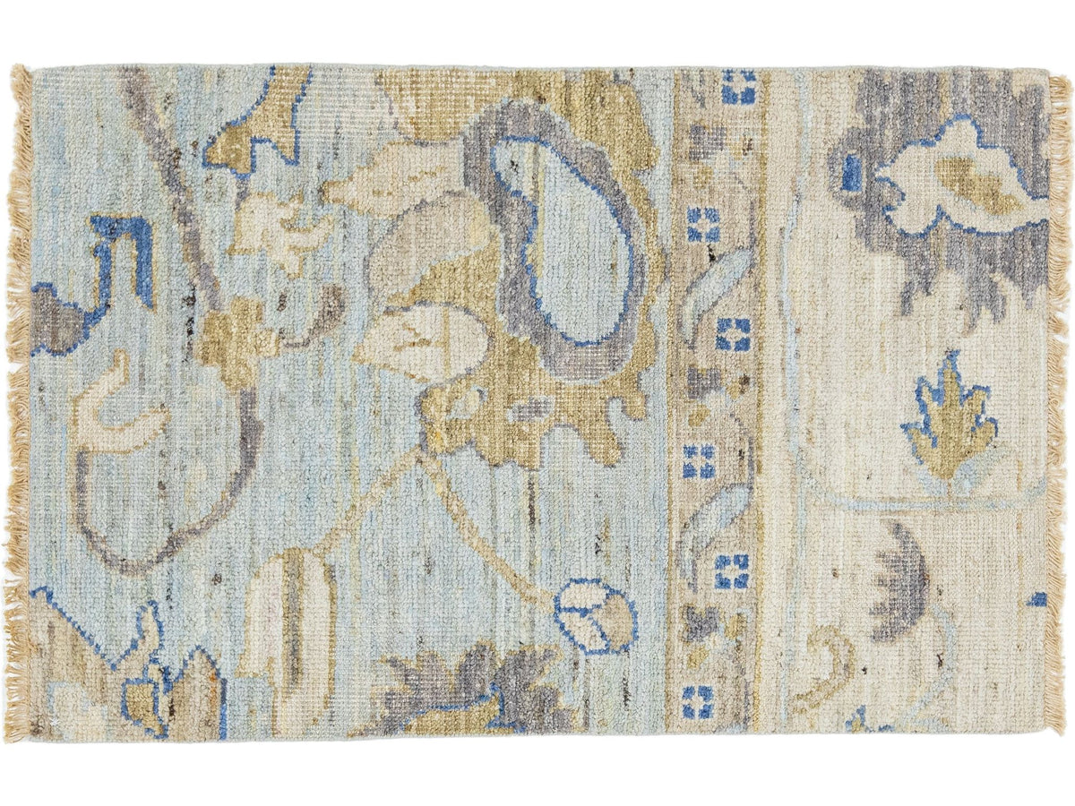Modern Oushak Wool Custom Rug