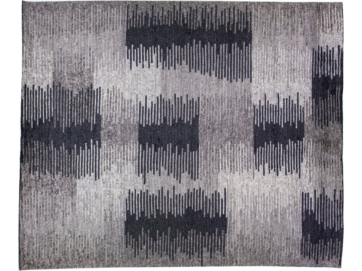 Modern Moroccan Wool Rug 12 X 15