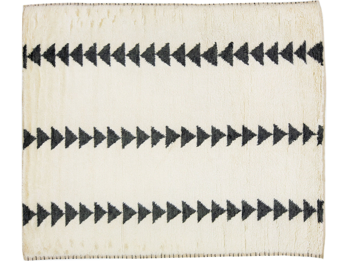 Modern Moroccan Wool Rug 8 X 10