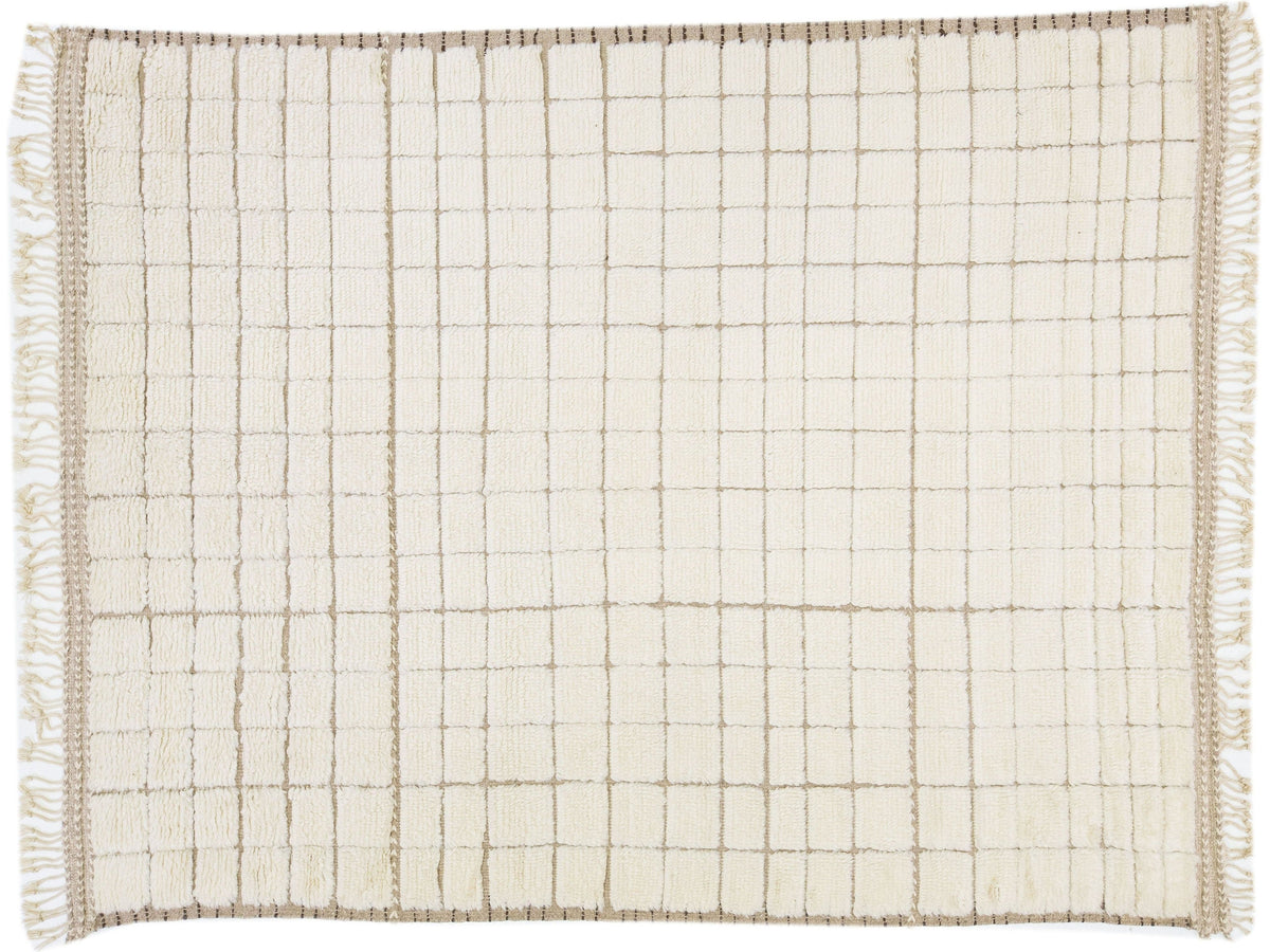 Modern Moroccan Wool Rug 8 X 10