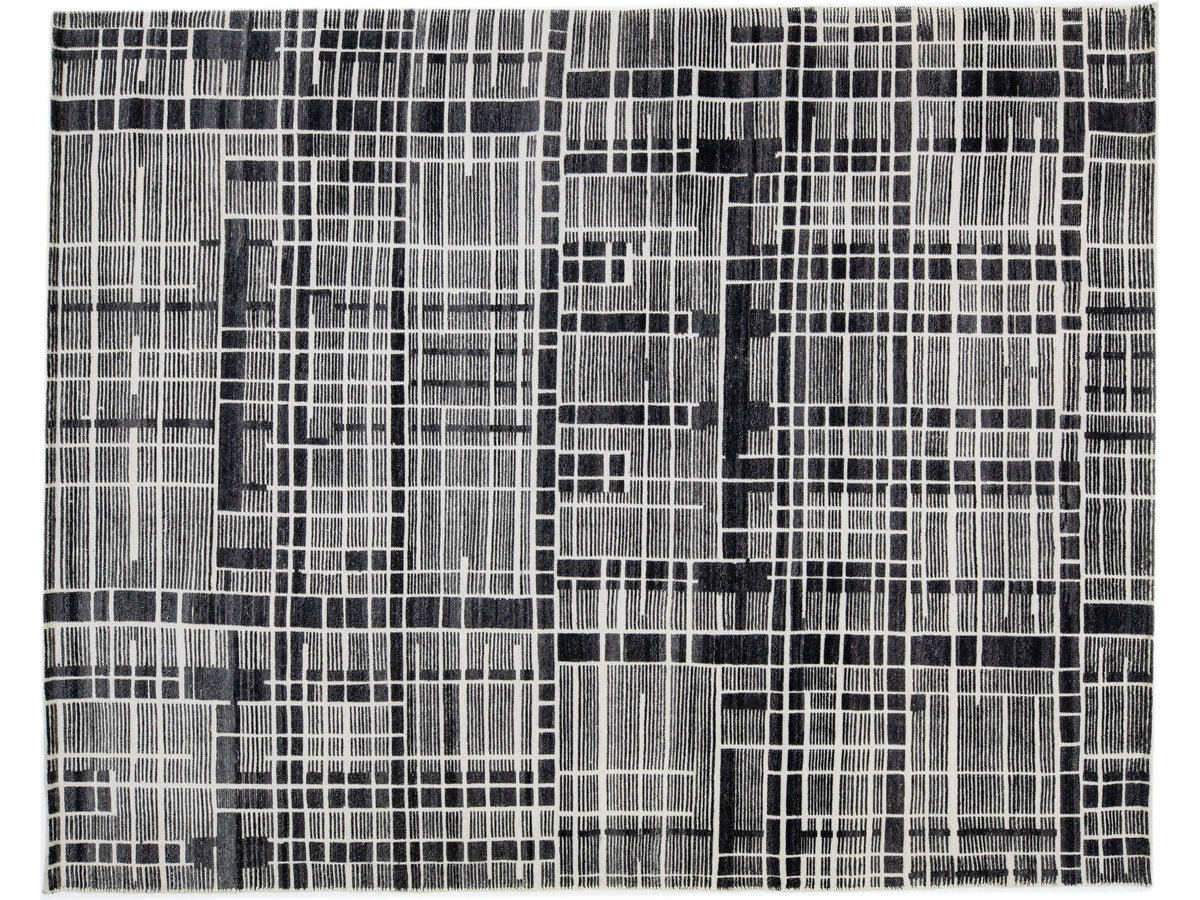 Modern Moroccan Wool Rug 8 X 10