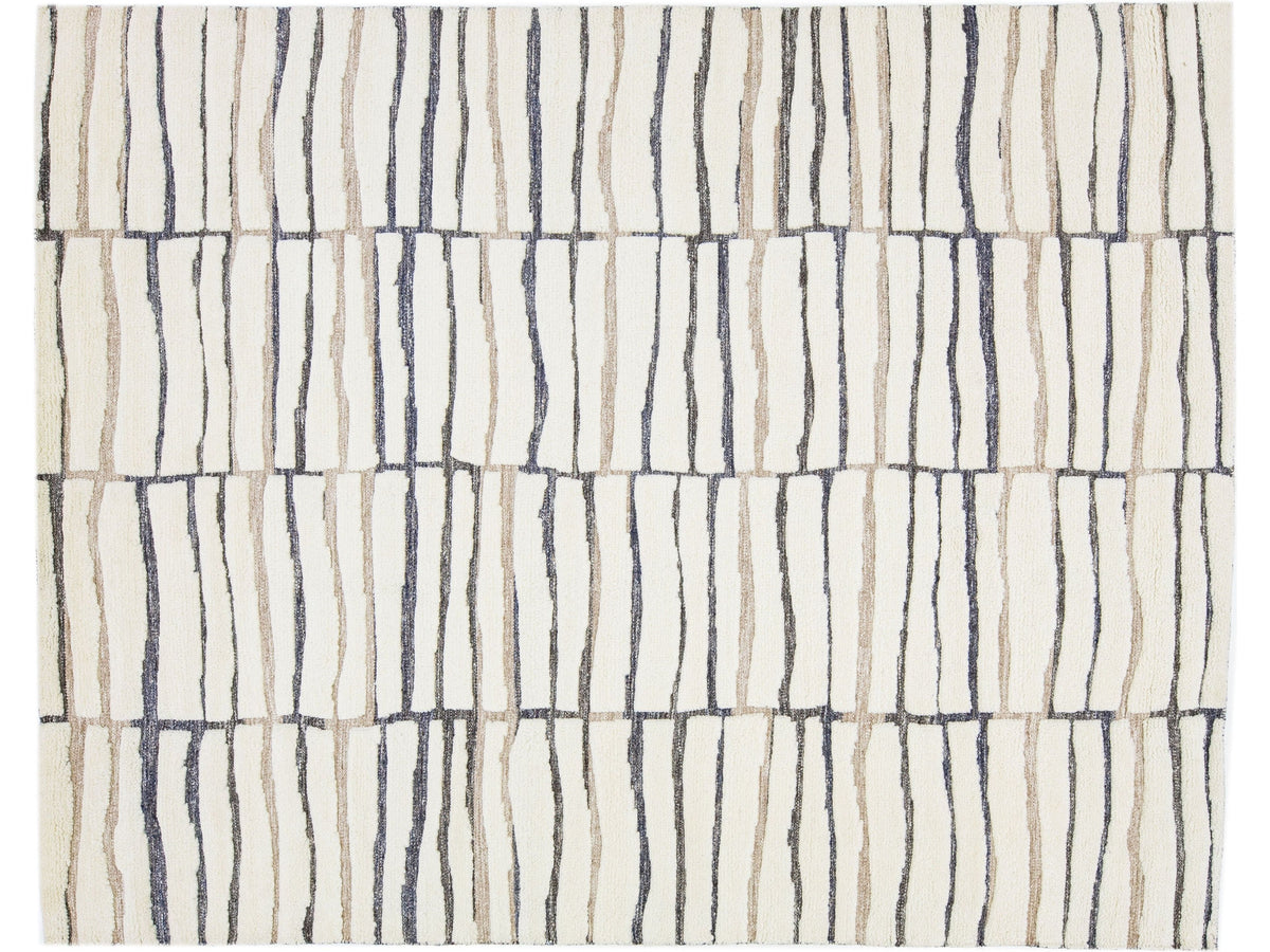 Modern Moroccan Wool Rug 8 X 10