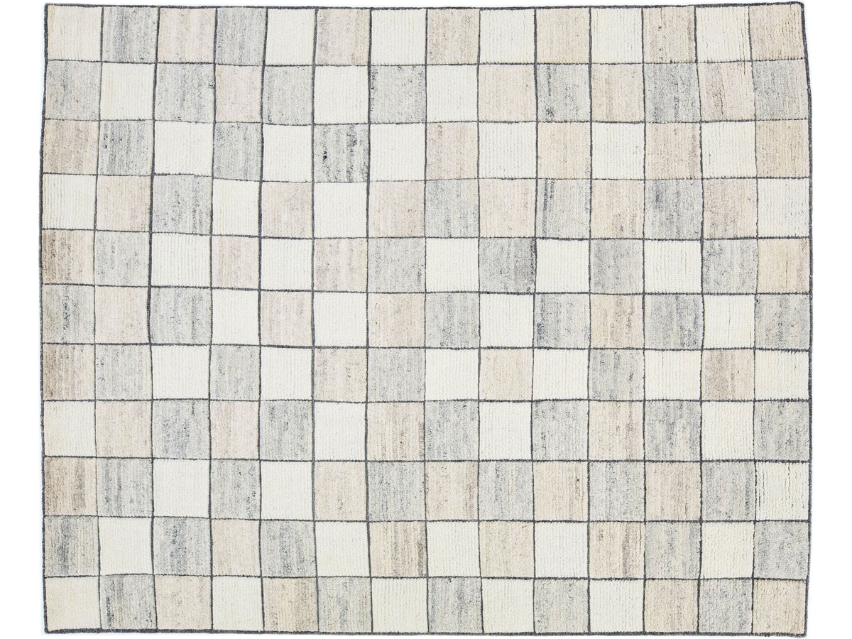 Modern Moroccan Wool Rug 8 X 10