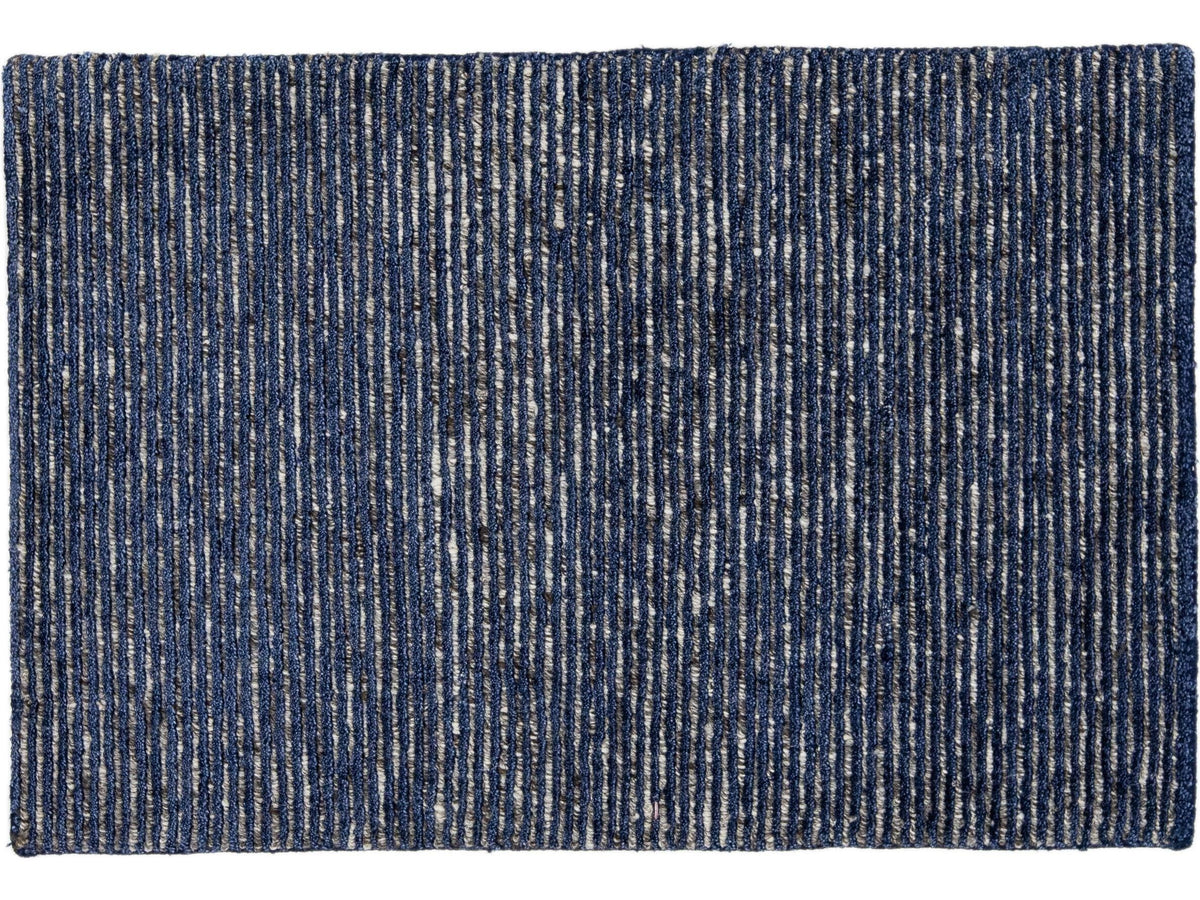 Modern Moroccan Wool and Silk Custom Rug