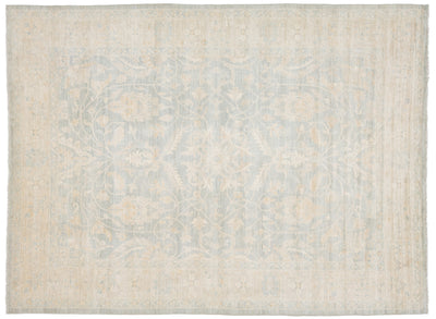 Modern Oushak Wool Rug 10 X 14