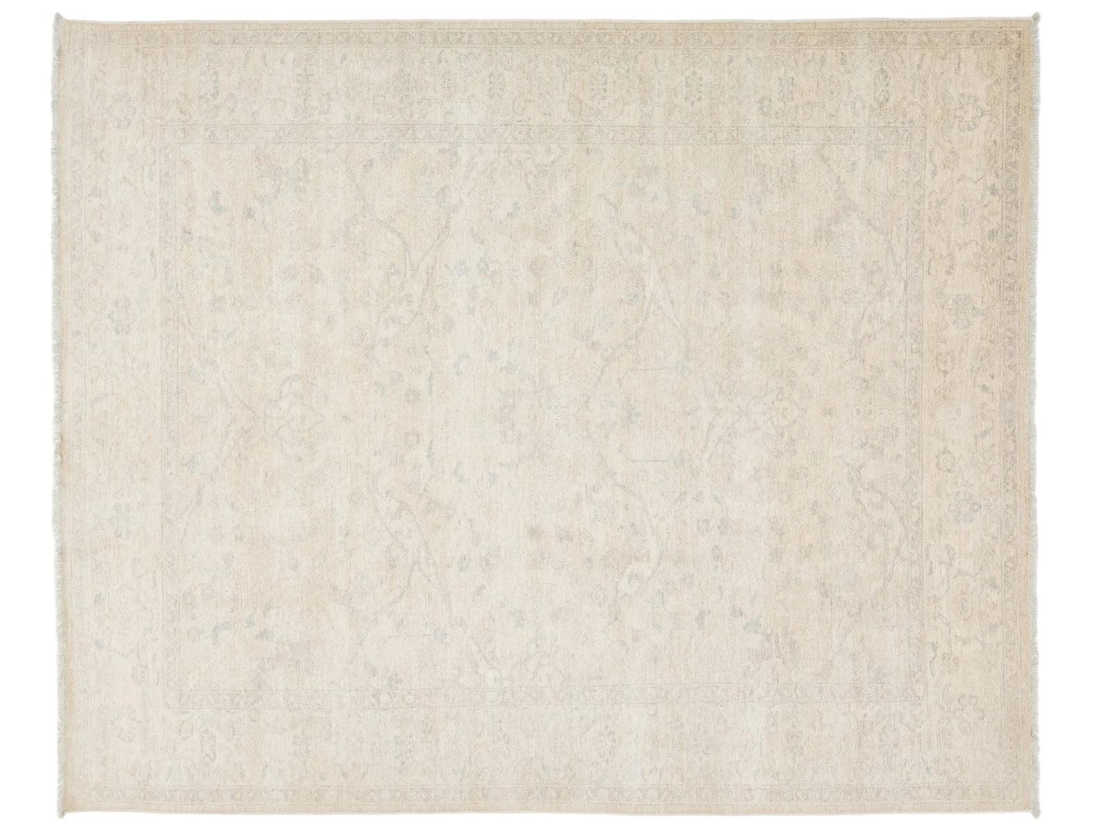 Modern Oushak Wool Rug 8 X 10