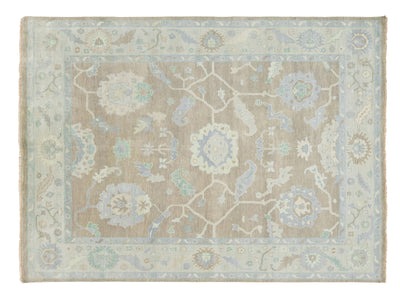 Modern Oushak Wool Rug 9 X 12
