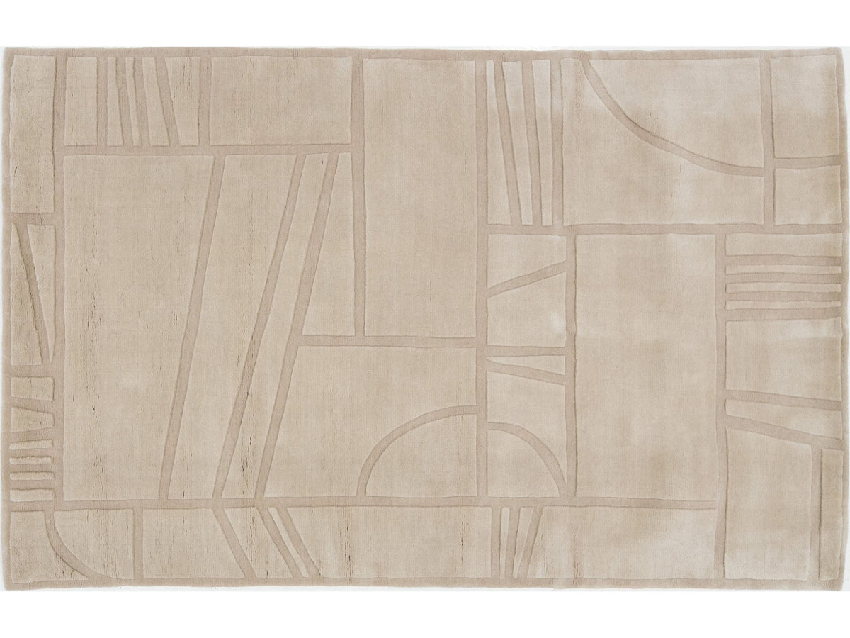 Modern Wool Rug 5 X 8