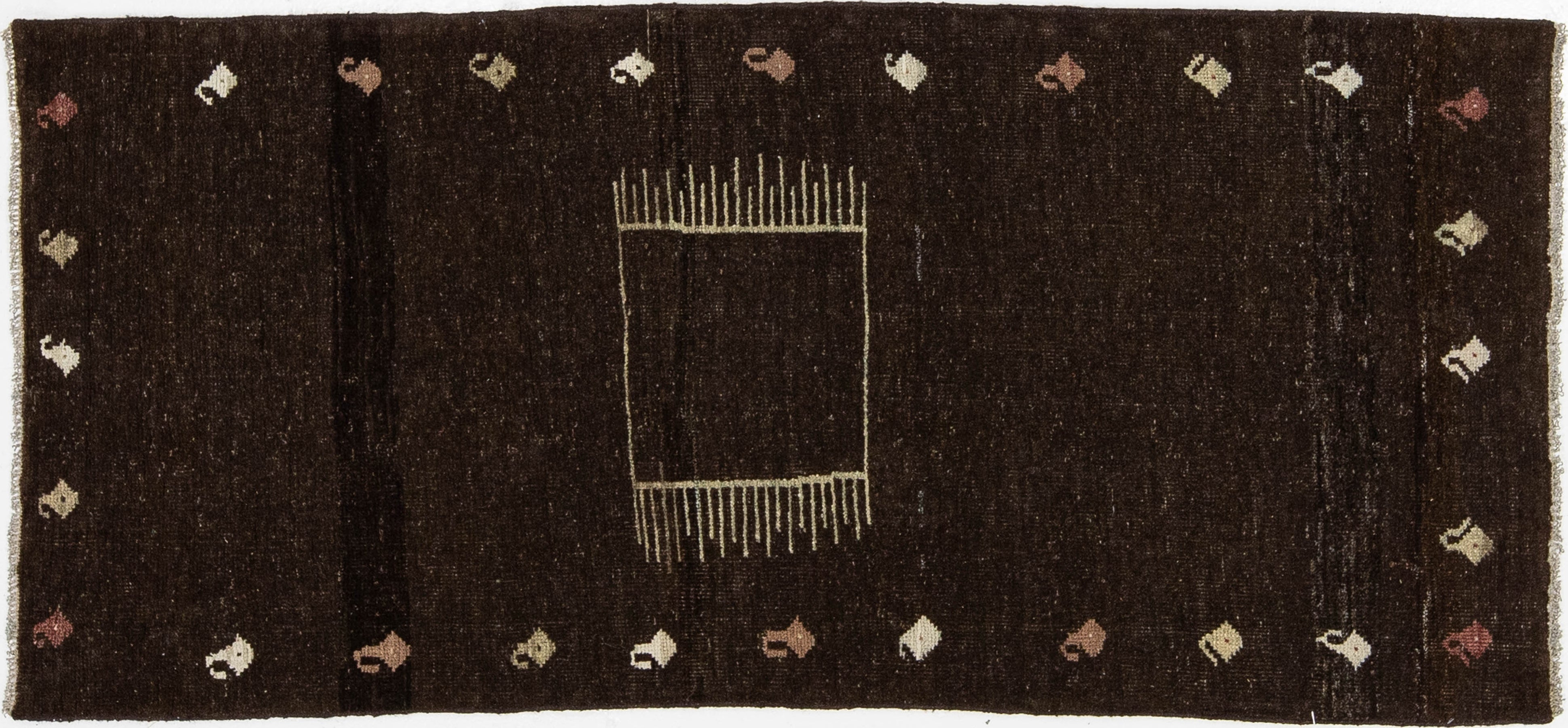 Modern Gabbeh Wool Rug 3 X 6