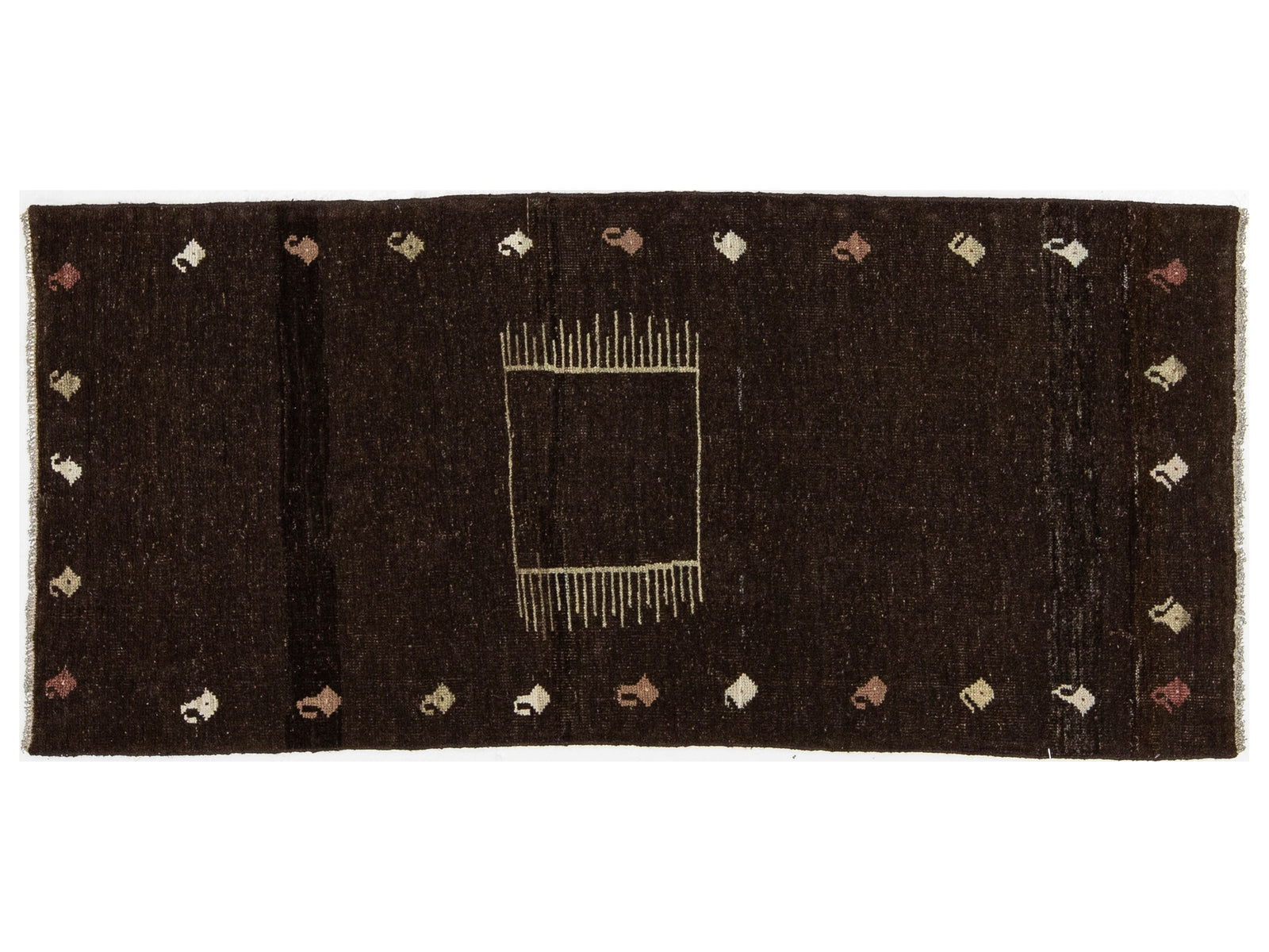 Modern Gabbeh Wool Rug 3 X 6