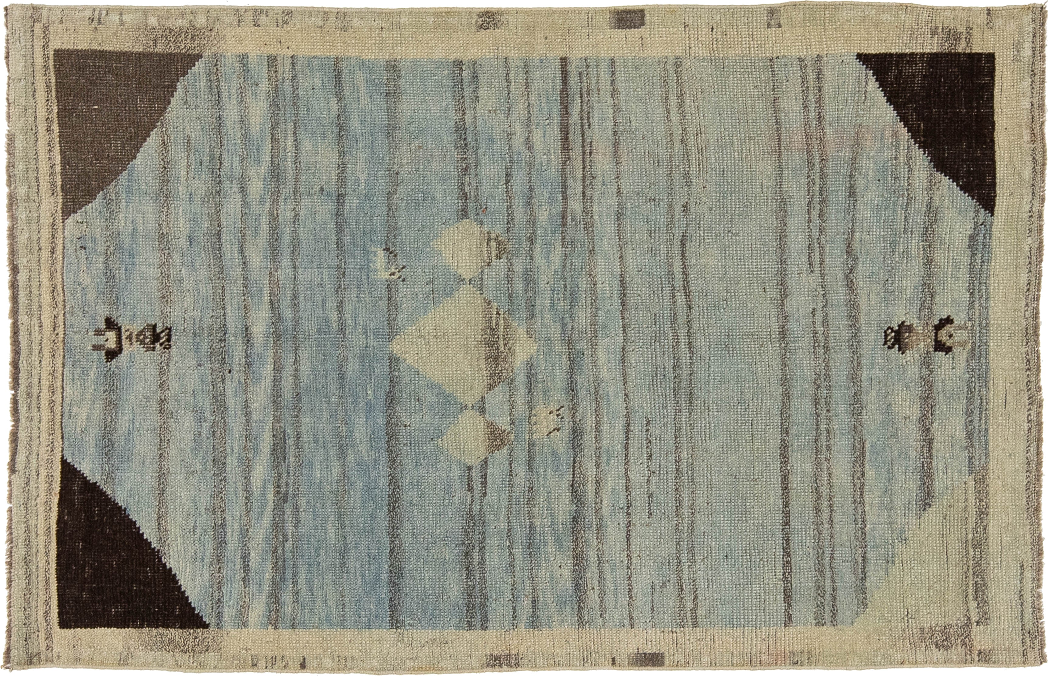 Modern Gabbeh Wool Rug 3 X 5