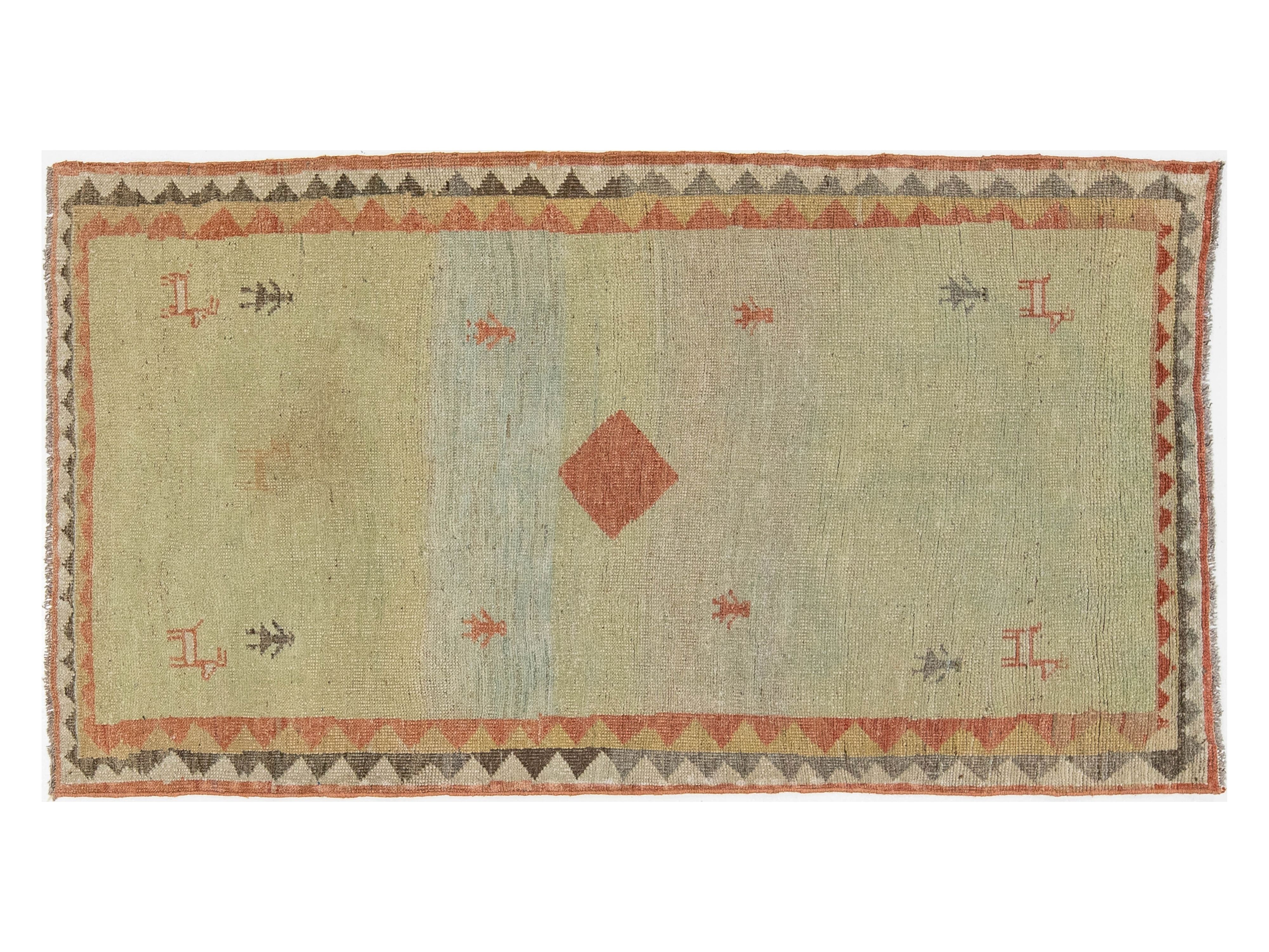 Modern Gabbeh Wool Rug 3 X 6