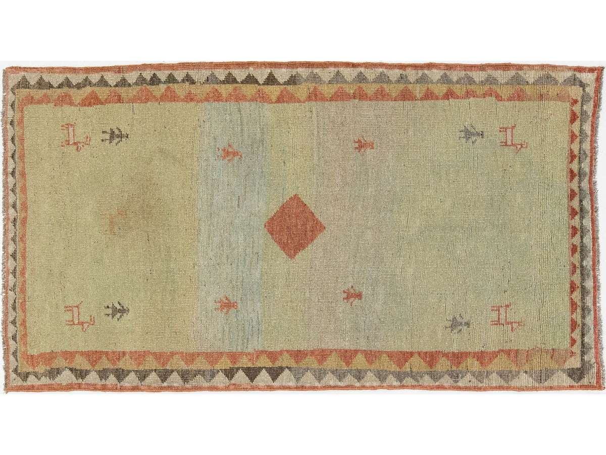 Modern Gabbeh Wool Rug 3 X 6