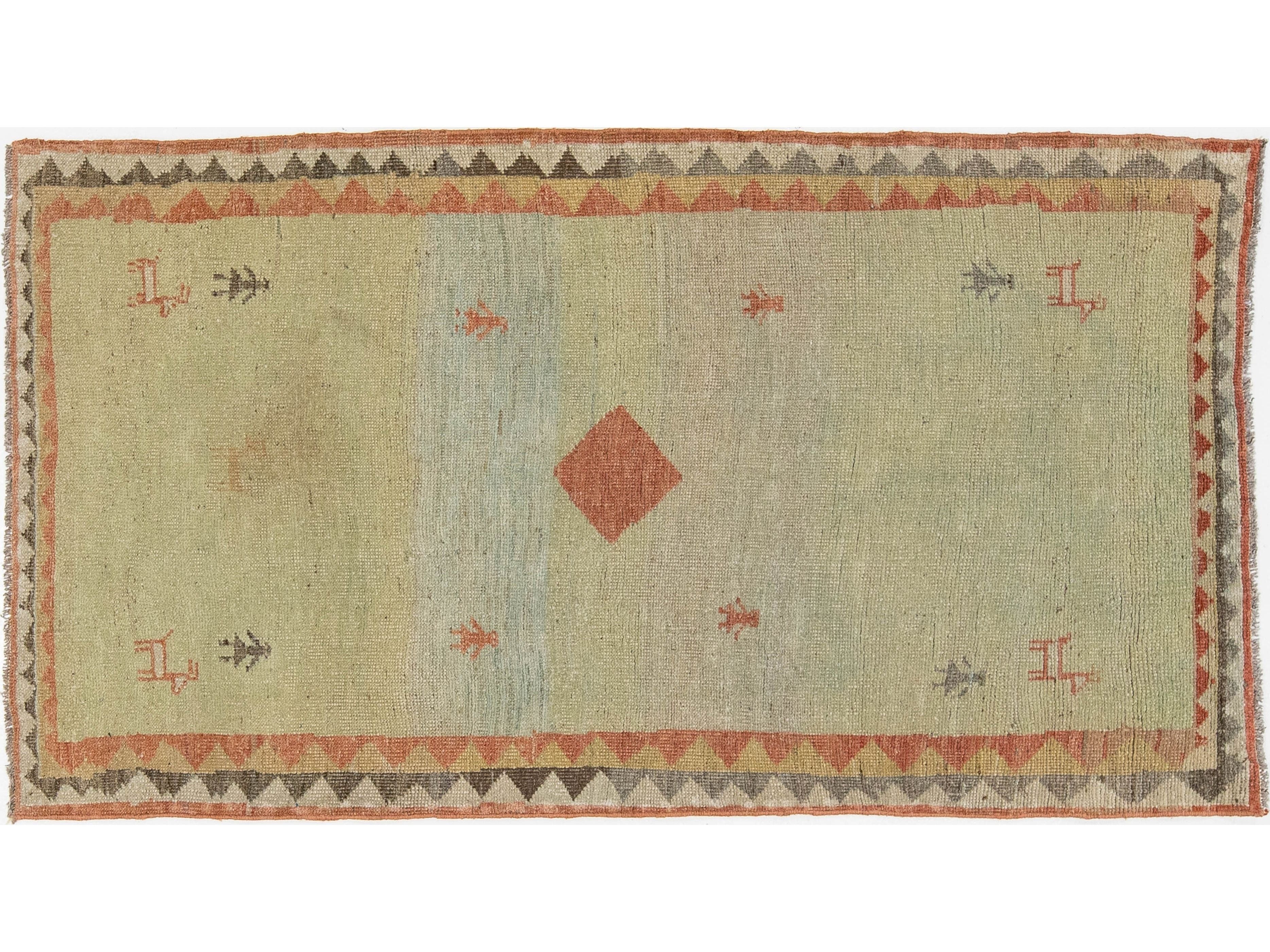 Modern Gabbeh Wool Rug 3 X 6