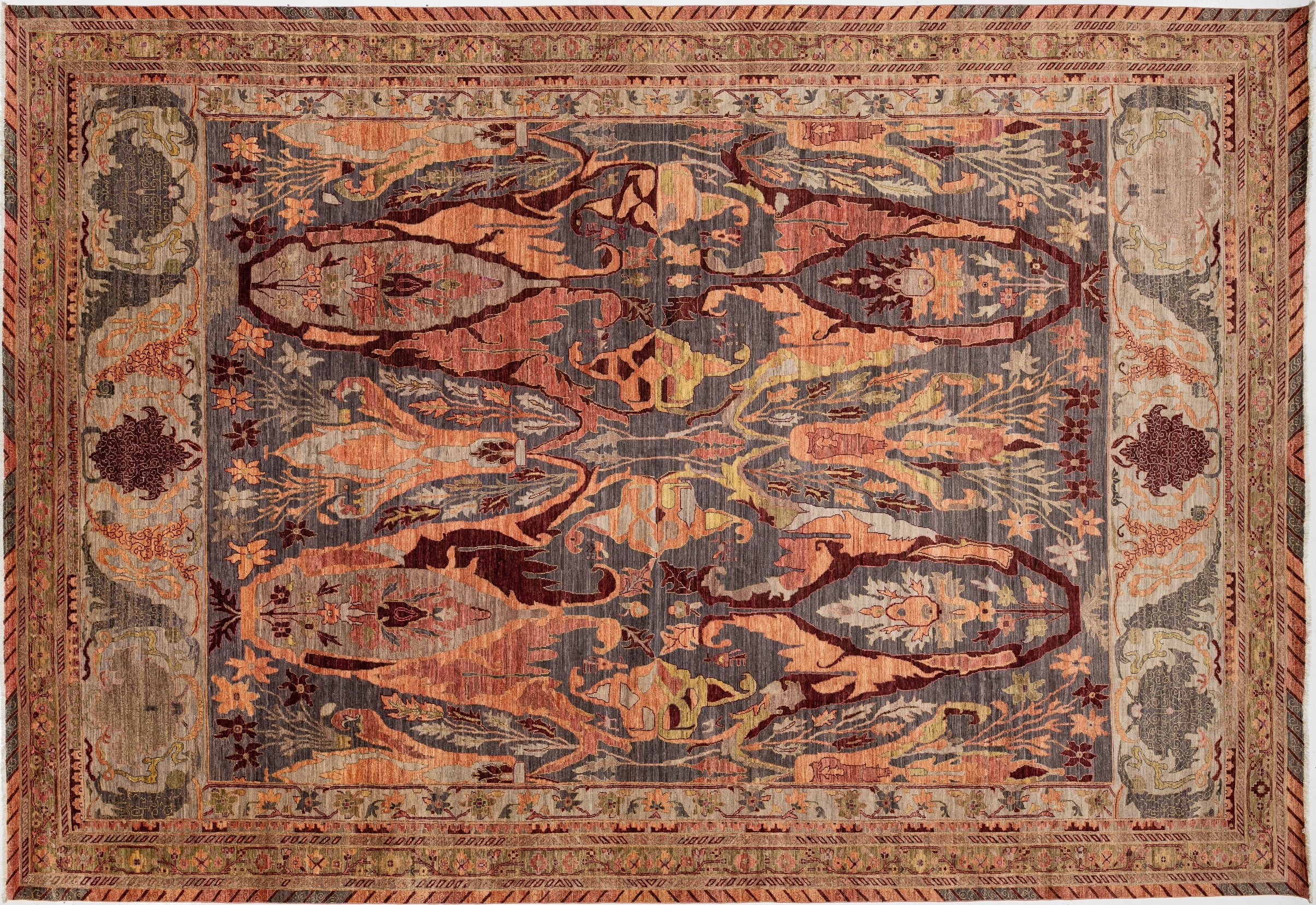 Modern Bidjar Wool Rug 12 X 18