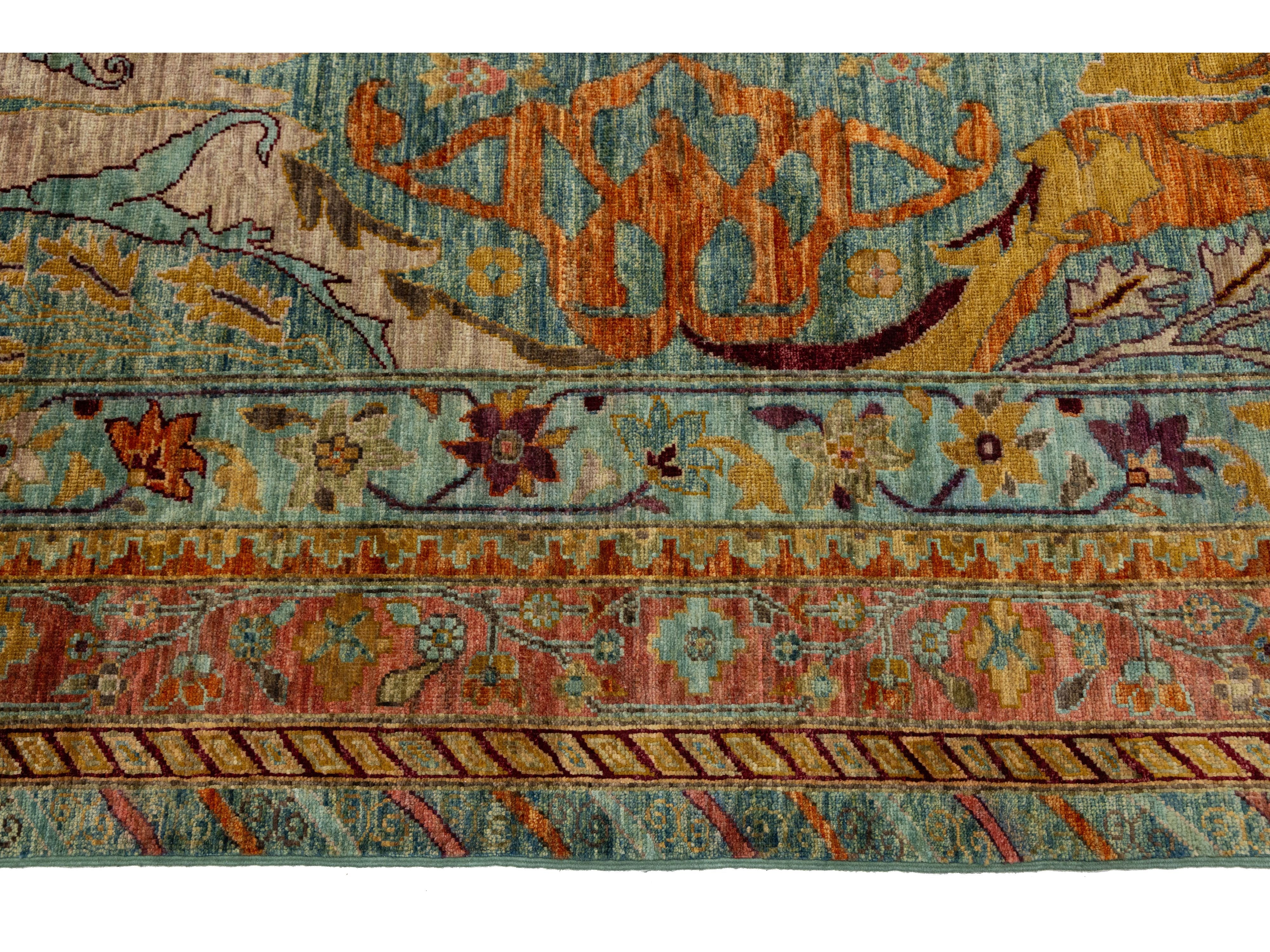 Modern Bidjar Wool Rug 10 X 14