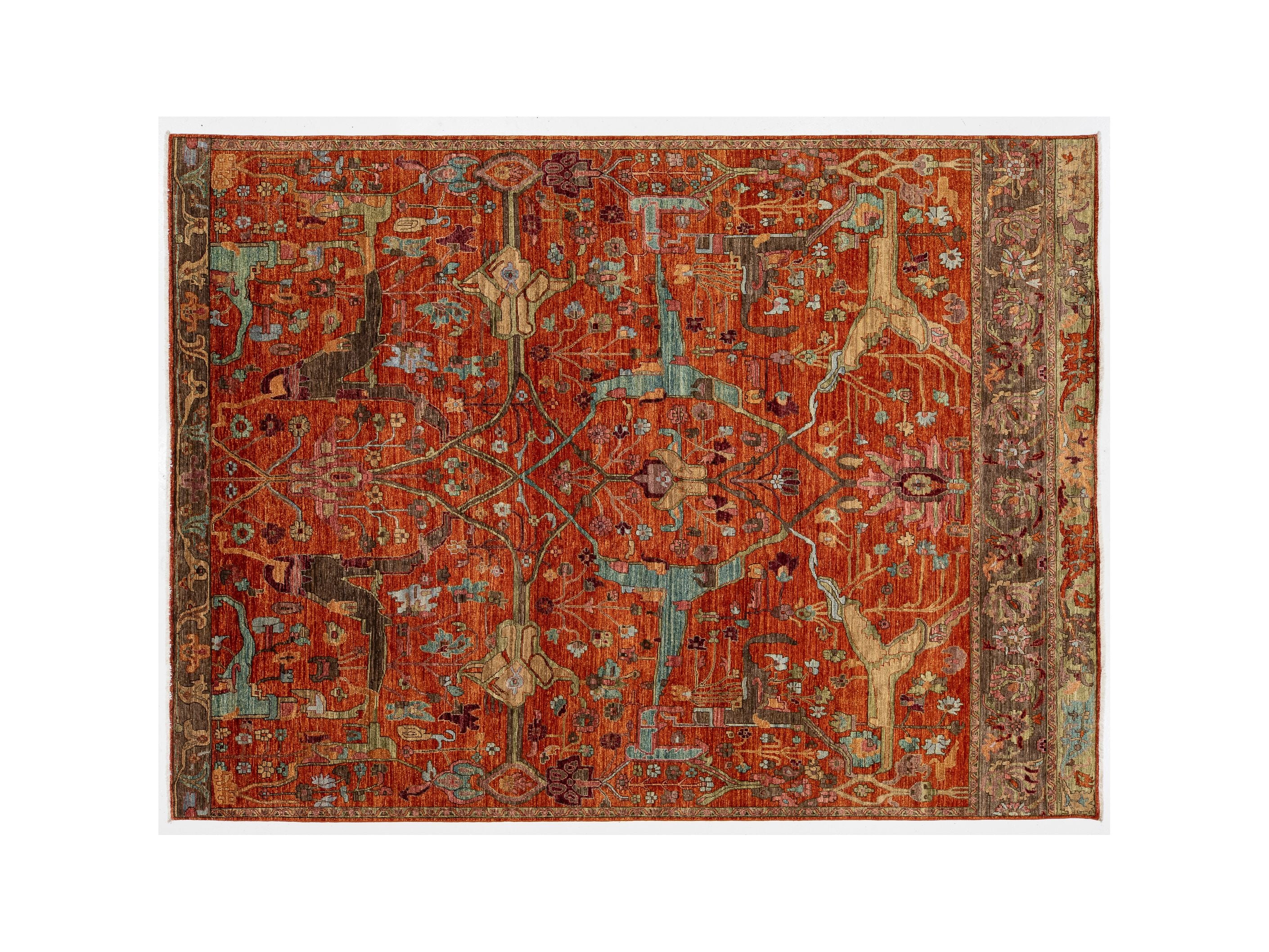 Modern Bidjar Wool Rug 9 X 12