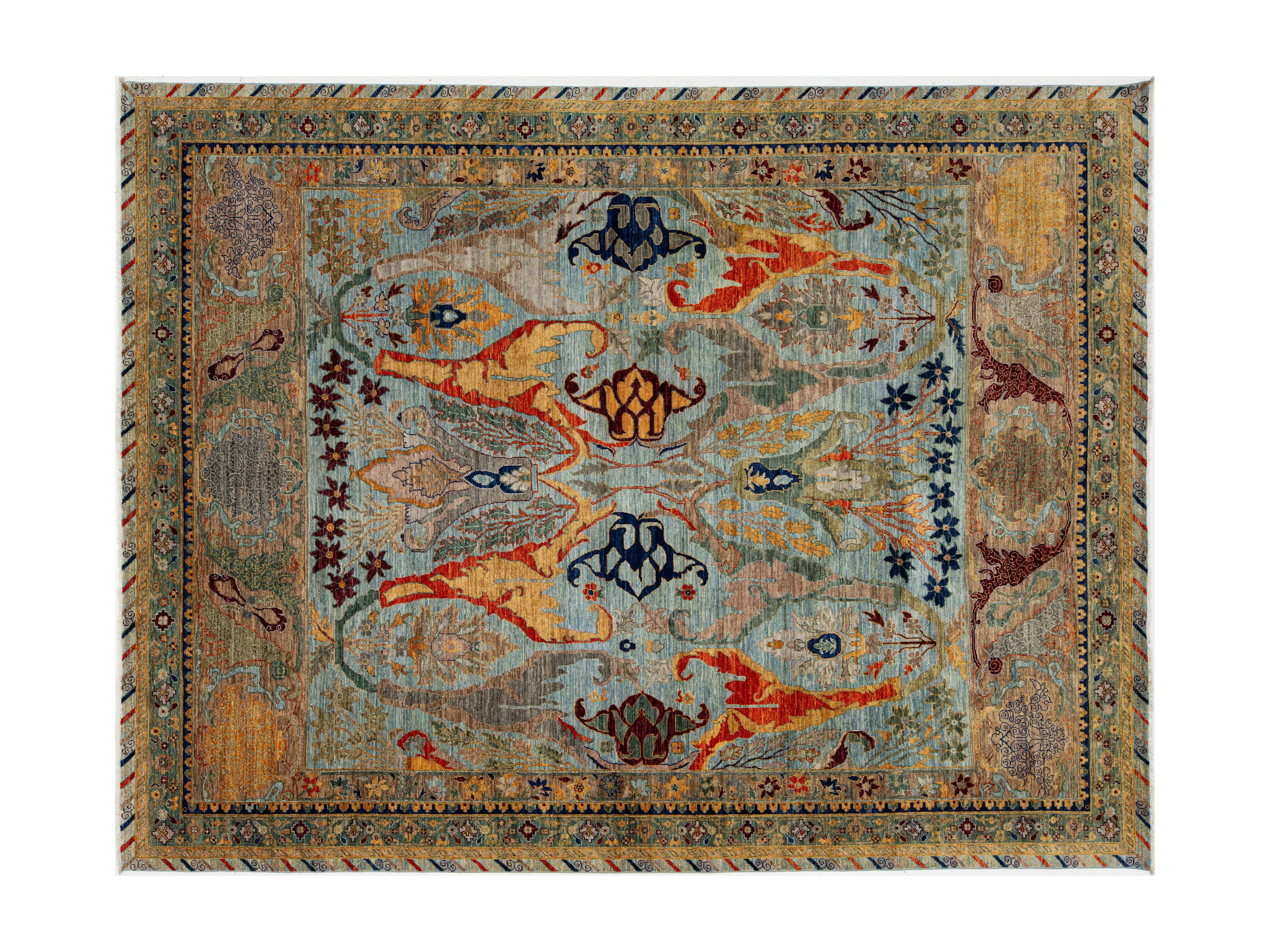 Antique Bidjar Wool Rug 9 X 12