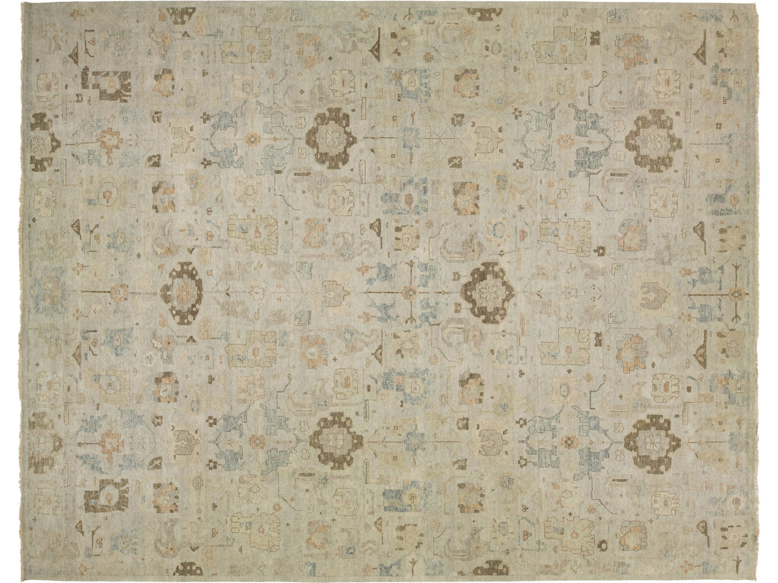 Modern Artisan Indian Wool Rug 15 X 19