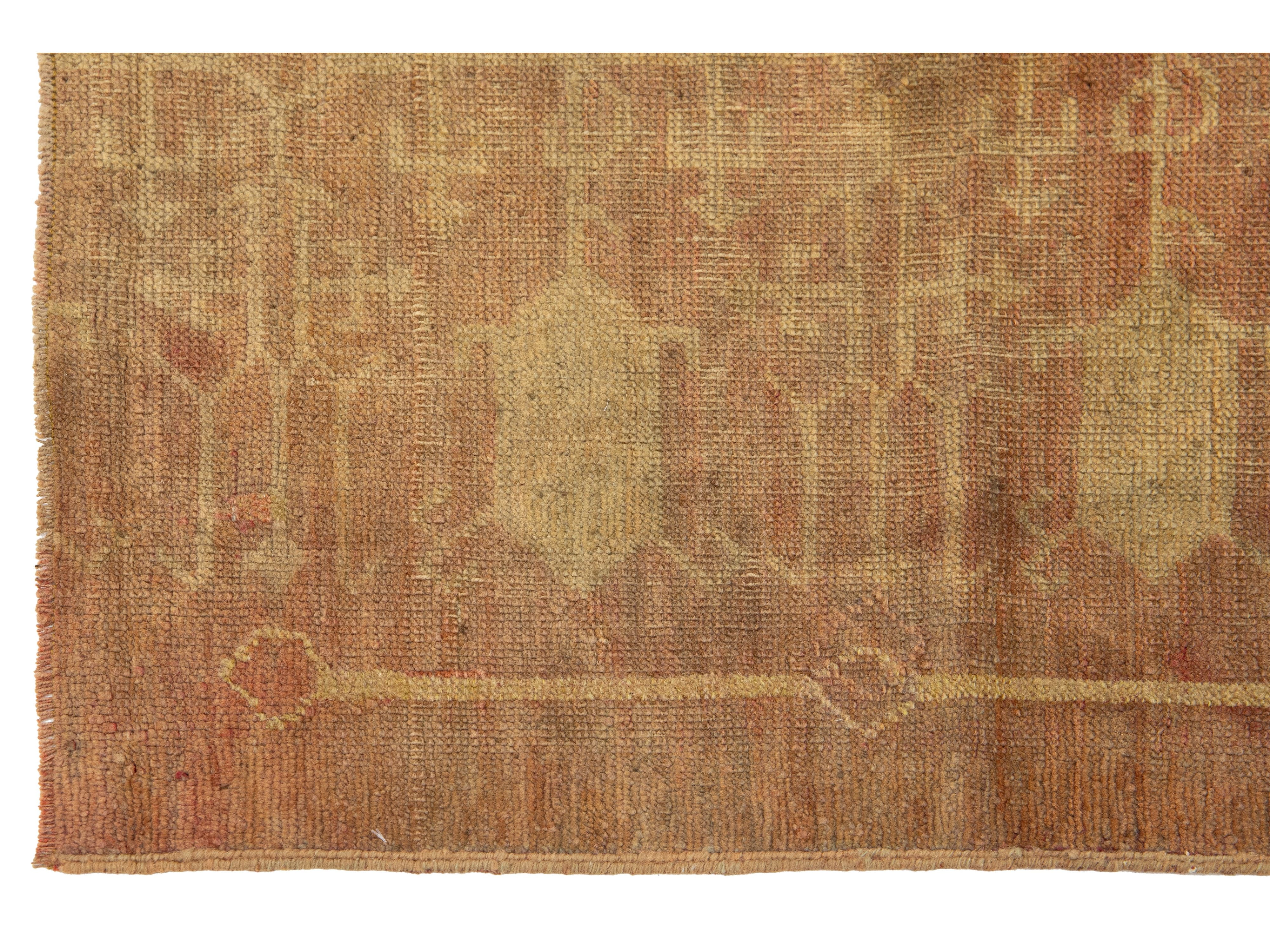 Vintage Turkish Anatolian Wool Runner Rug 2 X 7
