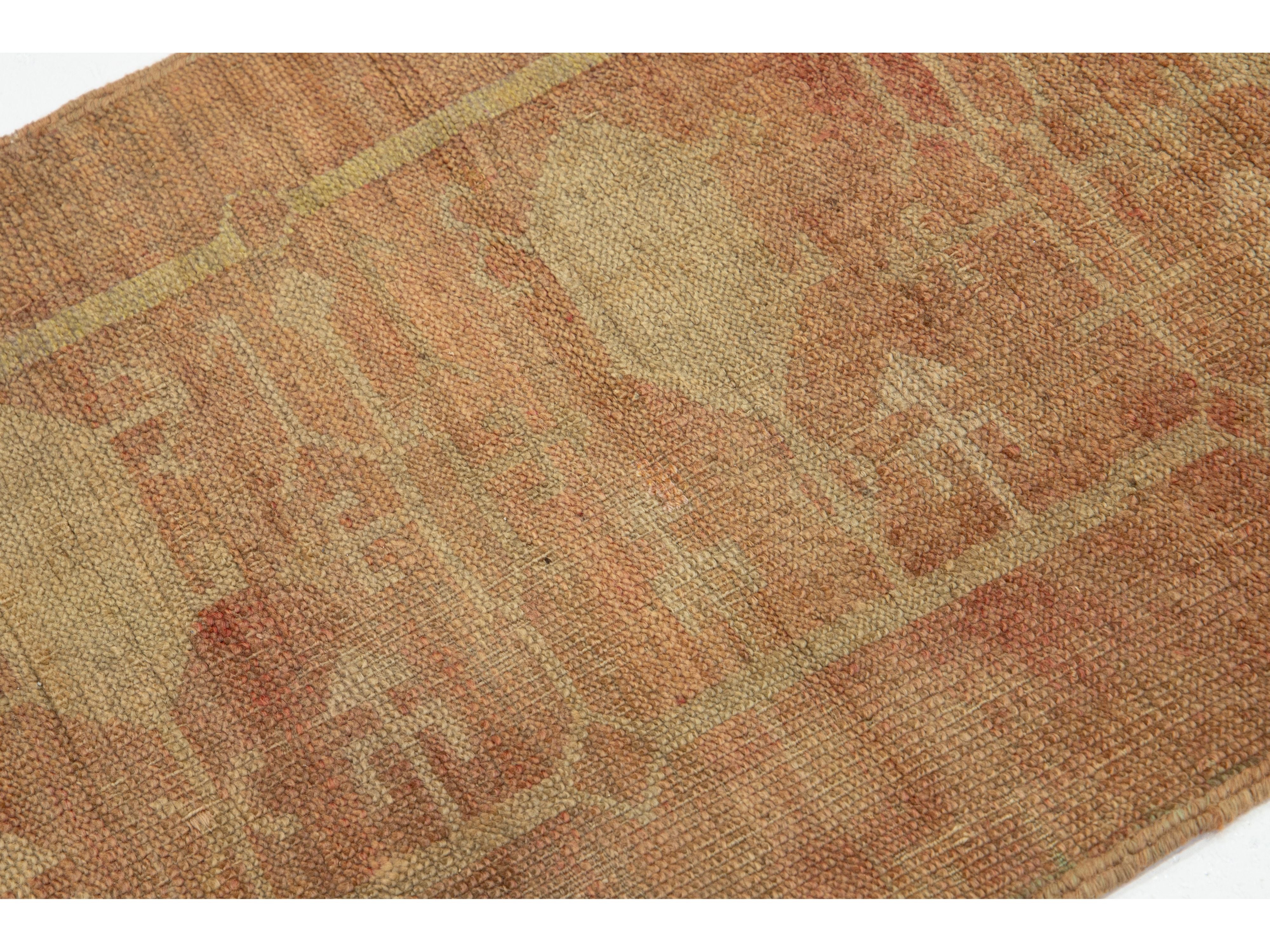 Vintage Turkish Anatolian Wool Runner Rug 2 X 8