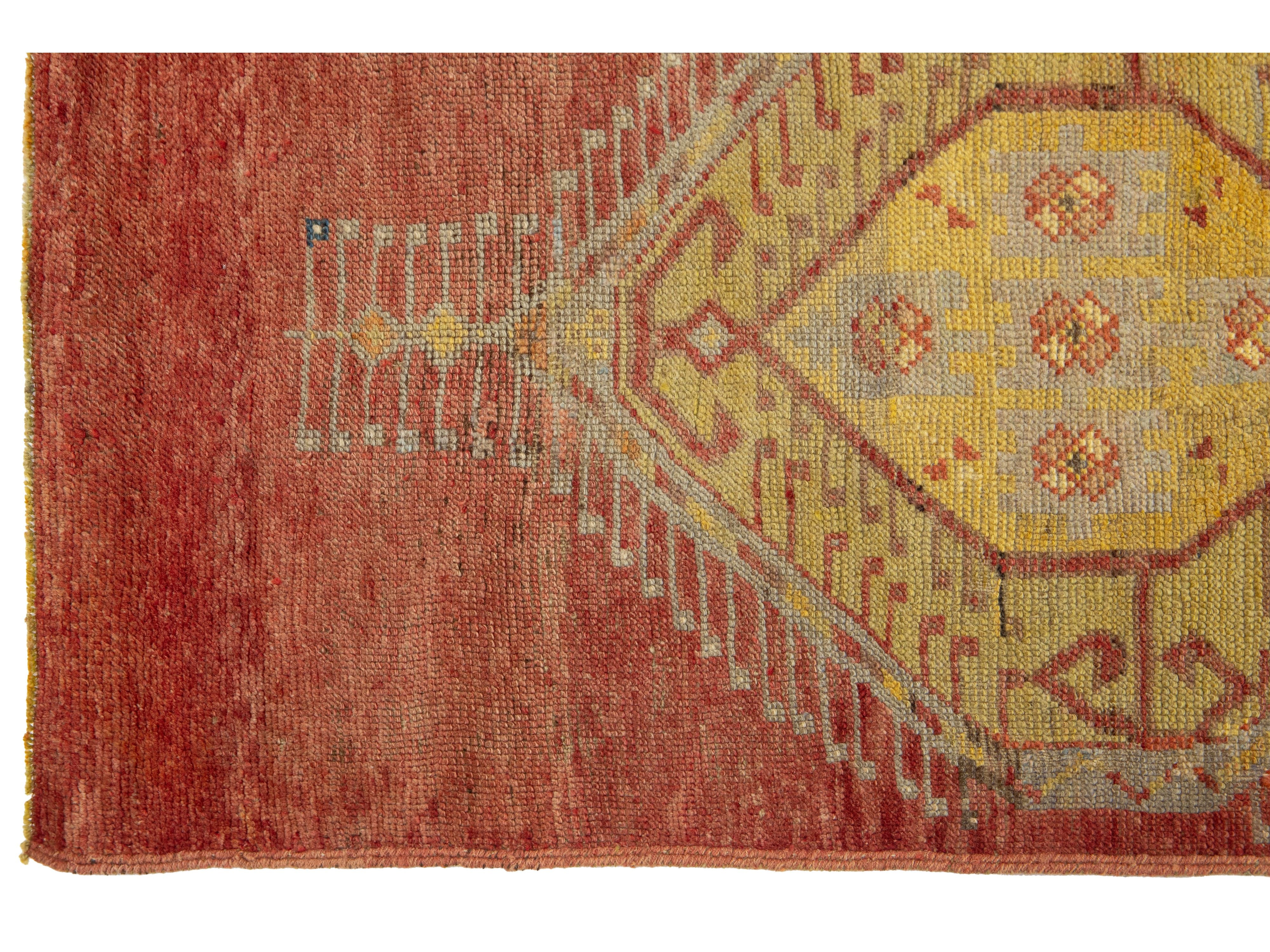 Vintage Turkish Anatolian Wool Runner Rug 3 X 7