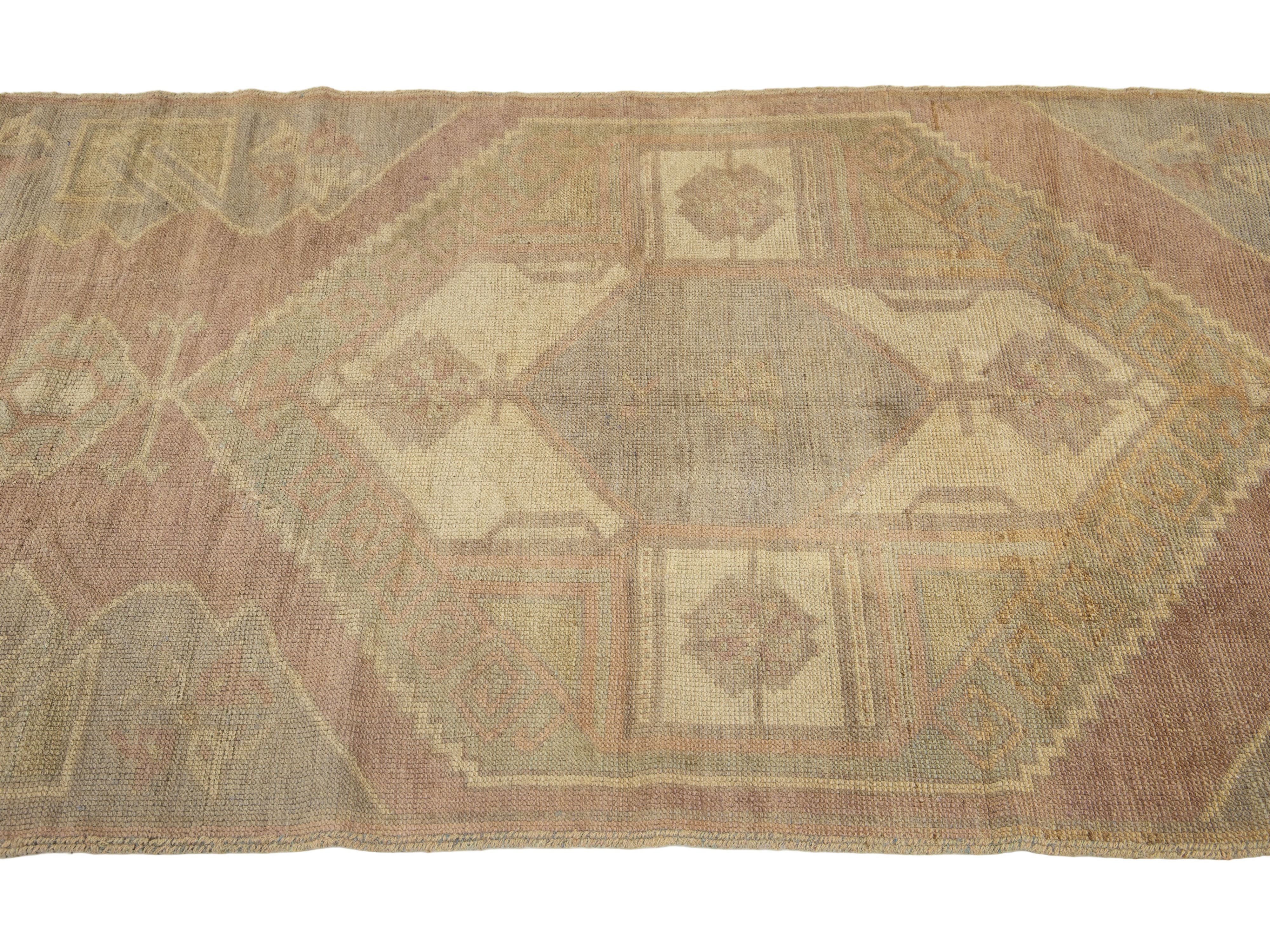 Vintage Turkish Anatolian Wool Rug 3 X 5