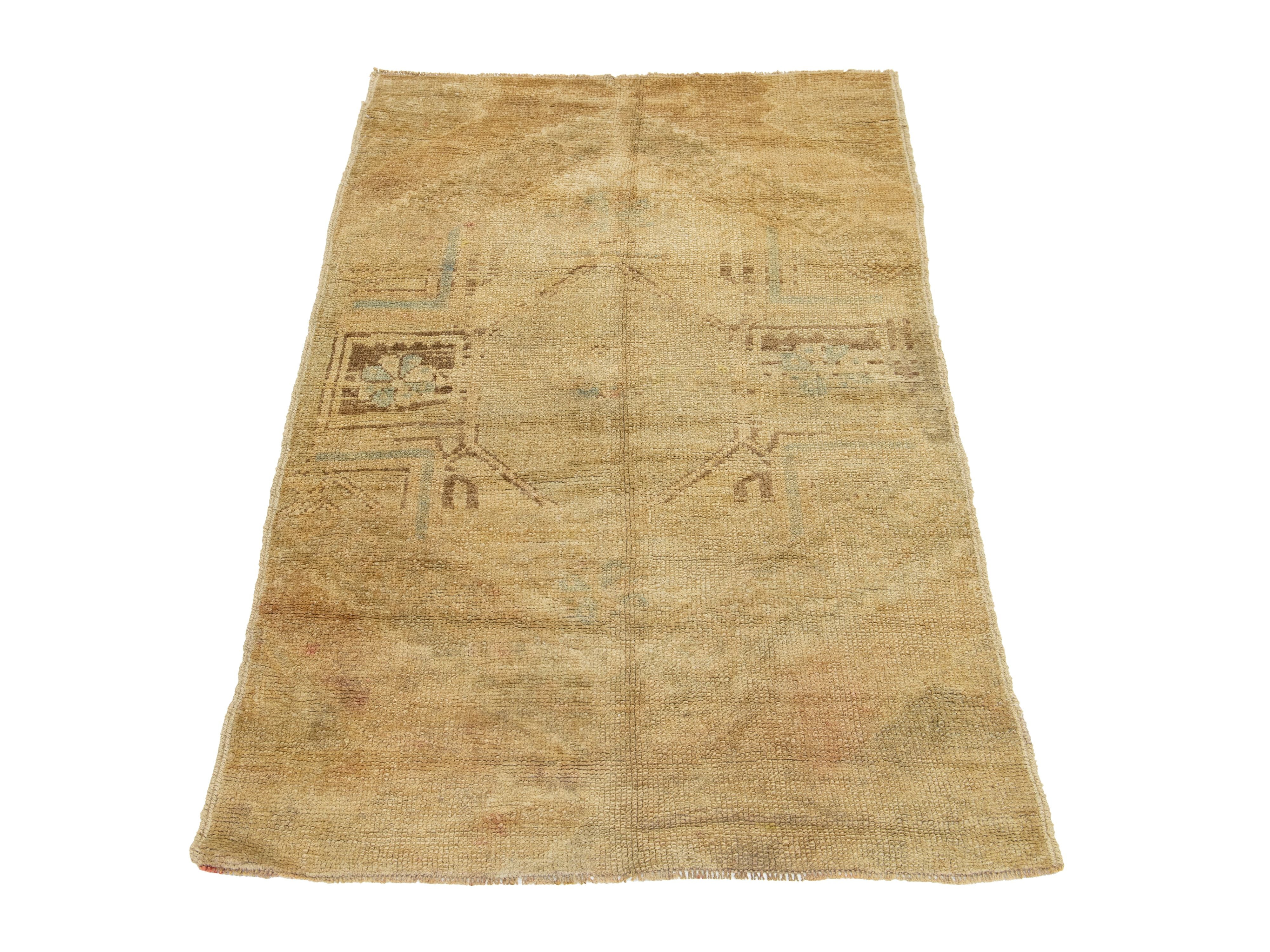 Vintage Turkish Anatolian Wool Rug 3 X 4