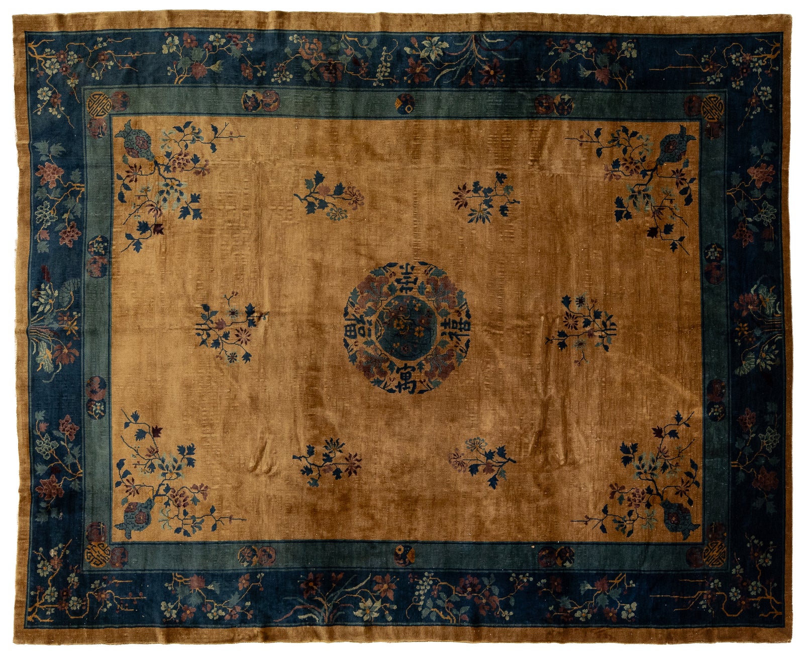 Antique Art Deco Chinese Rug 9 X 11