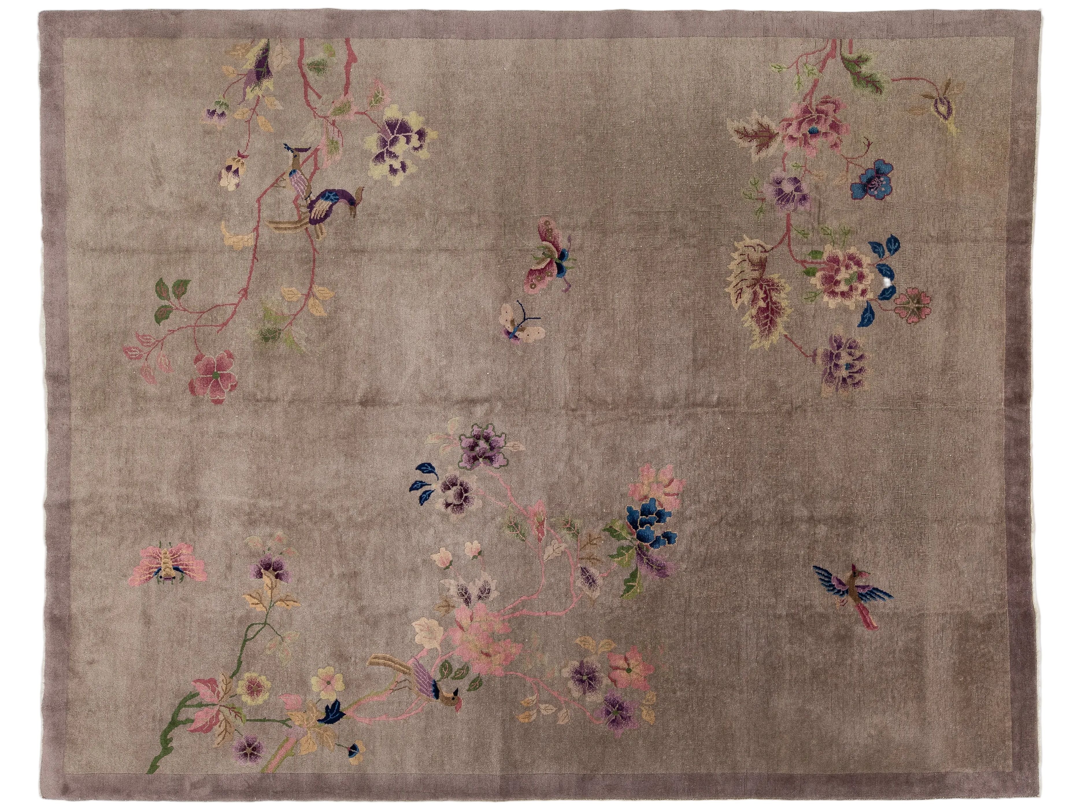 Antique Art Deco Chinese Rug 9 X 12